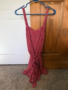 Hollister Red Floral Mini Dress